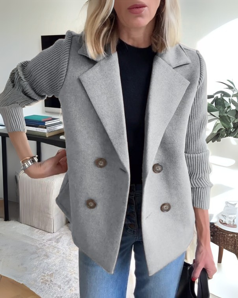 Blazer décontracté à boutons | Élégance structurée