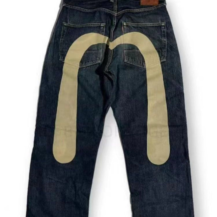Jean baggy imprimé coloré | Look streetwear tendance