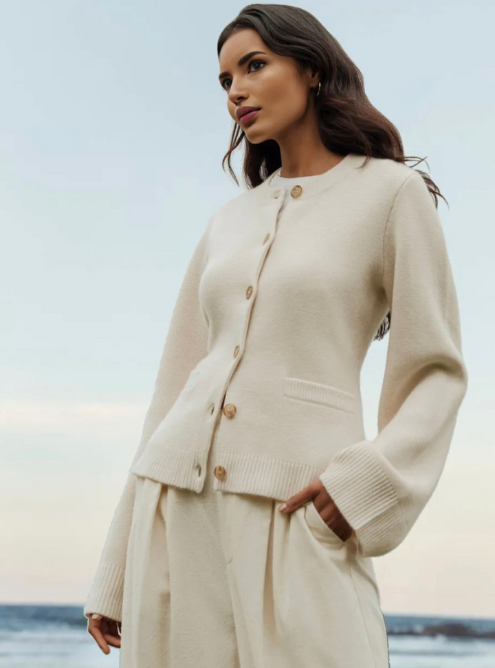 Cardigan doux à boutons | Confort élégant