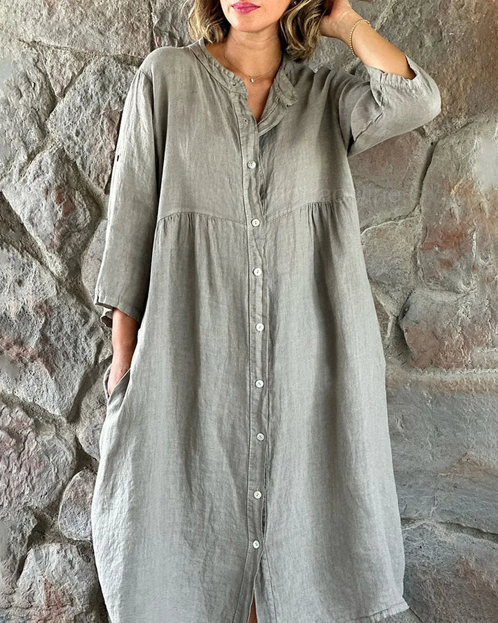 Robe chemise ample | Confort décontracté