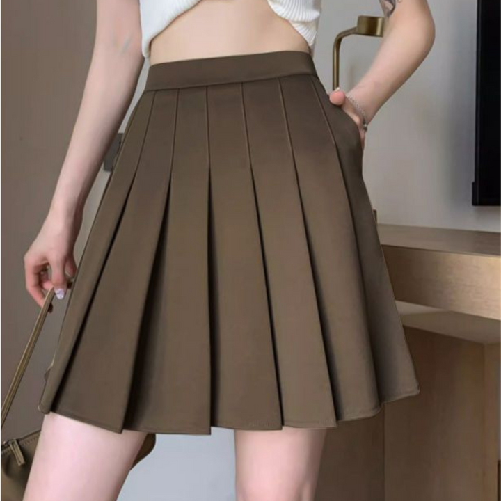Jupe plissée taille haute | Charme classique et allure moderne