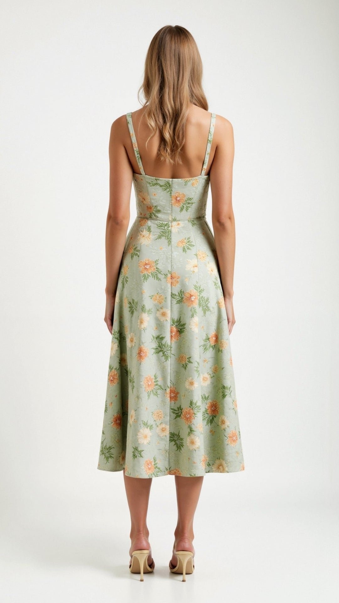 Robe midi fleurie | Élégance estivale