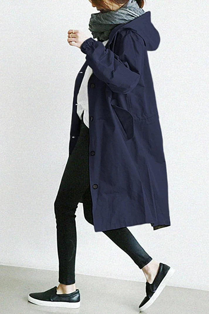Manteau imperméable à capuche | Protection stylée par temps de pluie