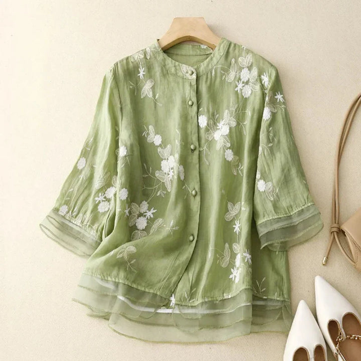 Blouse brodée élégante | Pour une allure raffinée
