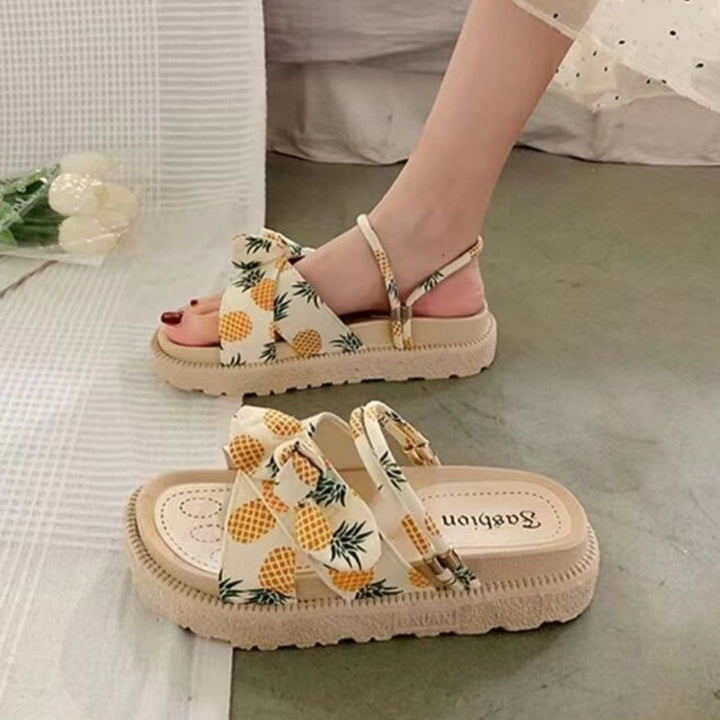 Sandales à nœud fantaisie | Confort et style décontracté
