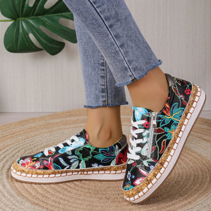 Baskets fleuries | Style bohème au quotidien