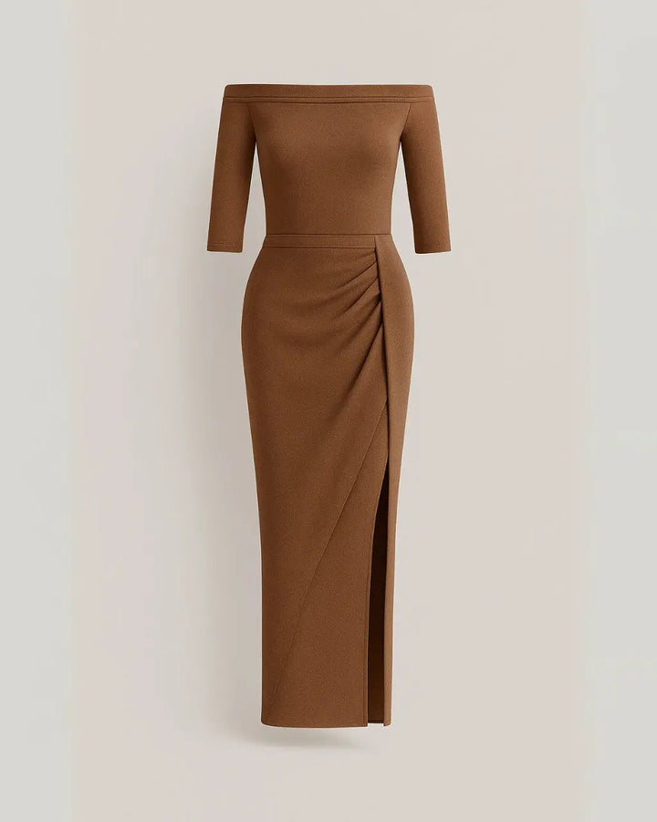 Robe longue épaules dénudées | Élégance intemporelle