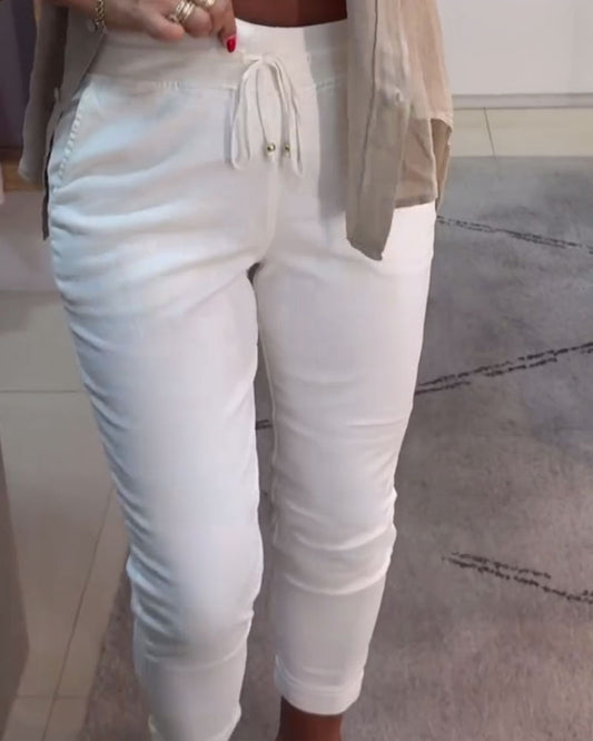 Pantalon fuselé à cordon | Confort stylé au quotidien