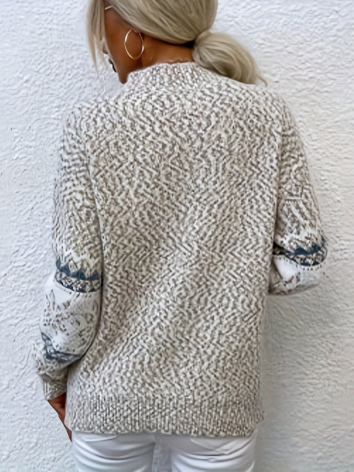 Pull d'hiver à motif flocon | Confort pour les journées froides