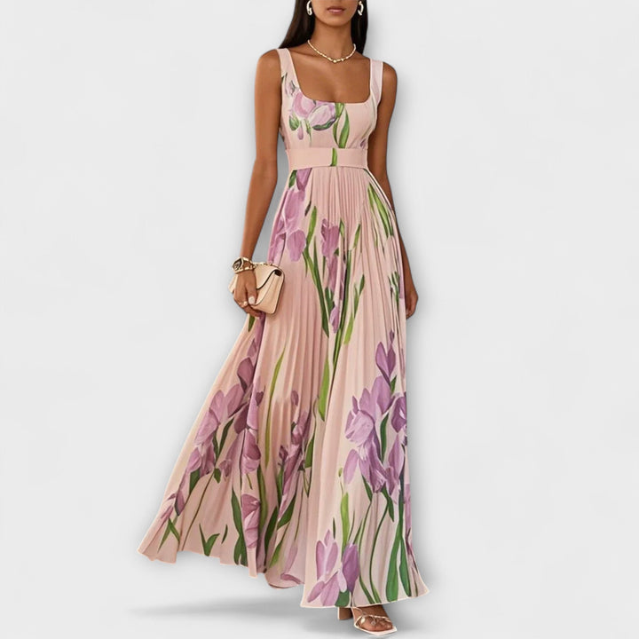 Robe longue fleurie | Élégance romantique été