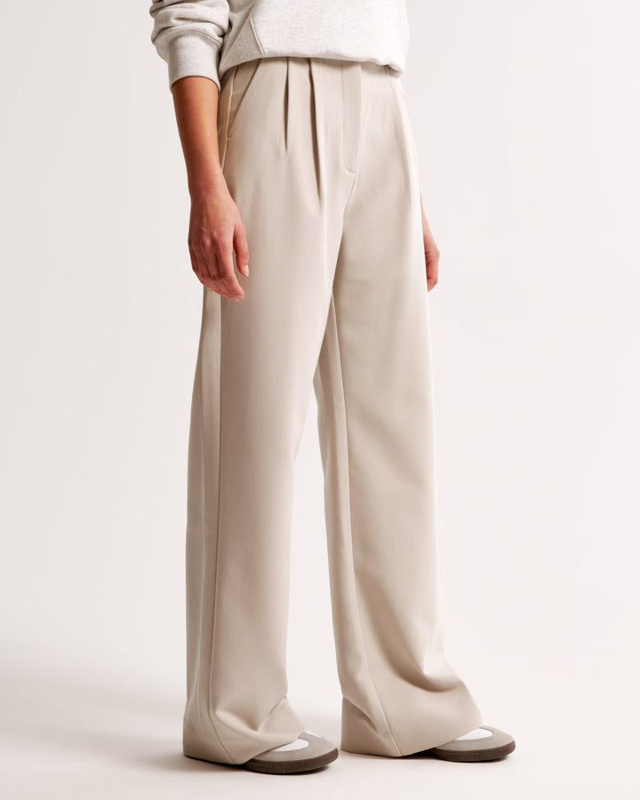 Pantalon taille haute plissé | Élégance quotidienne