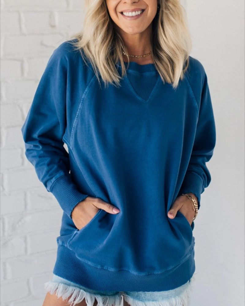 Sweat à col côtelé | Détente quotidienne avec style