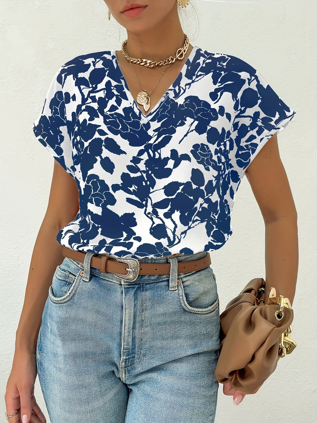 Blouse fluide imprimée | Élégance printanière
