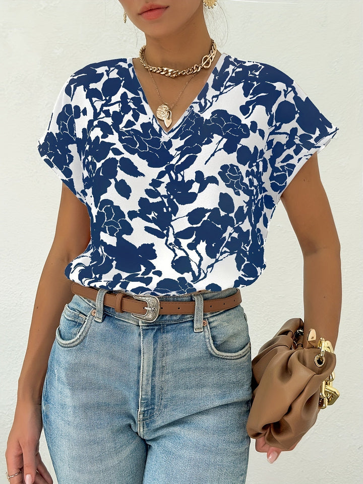 Blouse fluide imprimée | Élégance printanière