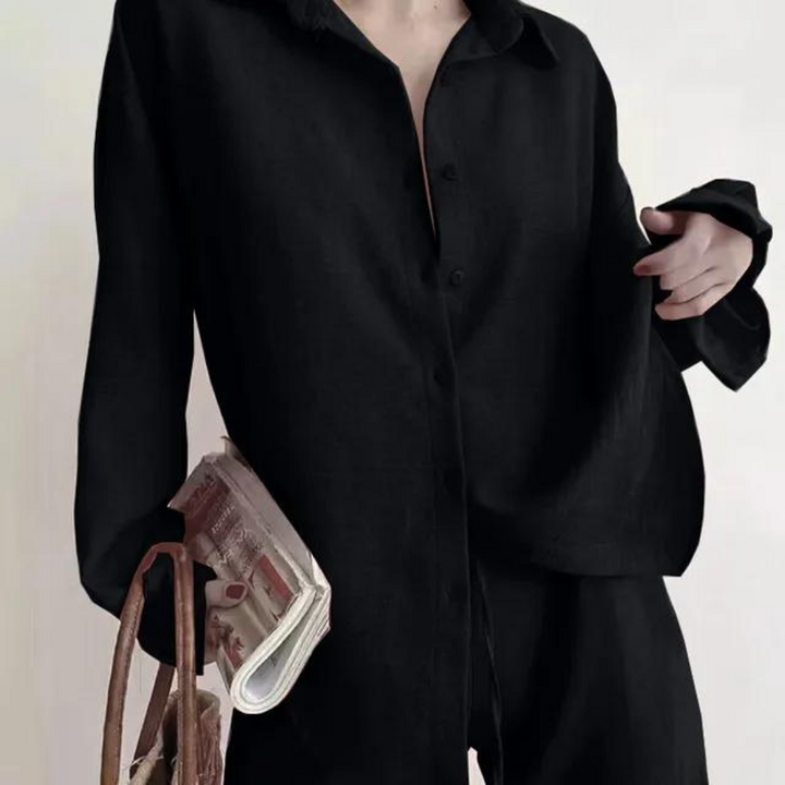 Ensemble blouse et pantalon | Look estival décontracté