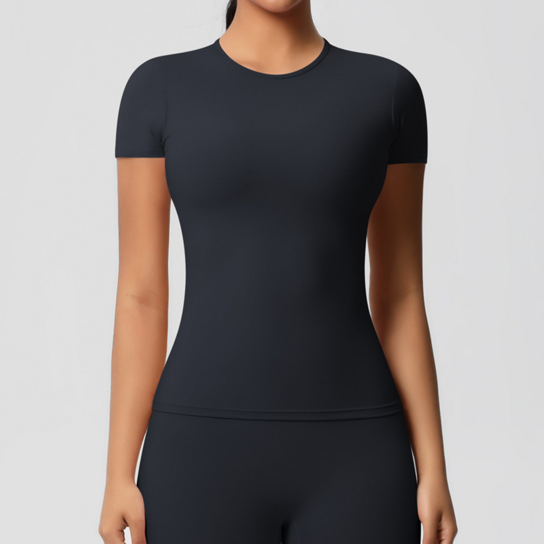 T-shirt de sport manches courtes | Confort respirant et coupe seconde peau pour vos entraînements intenses