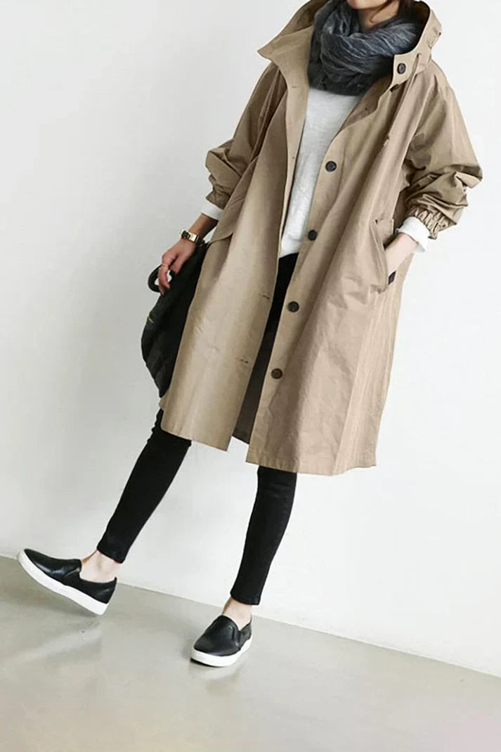 Manteau imperméable à capuche | Protection stylée par temps de pluie