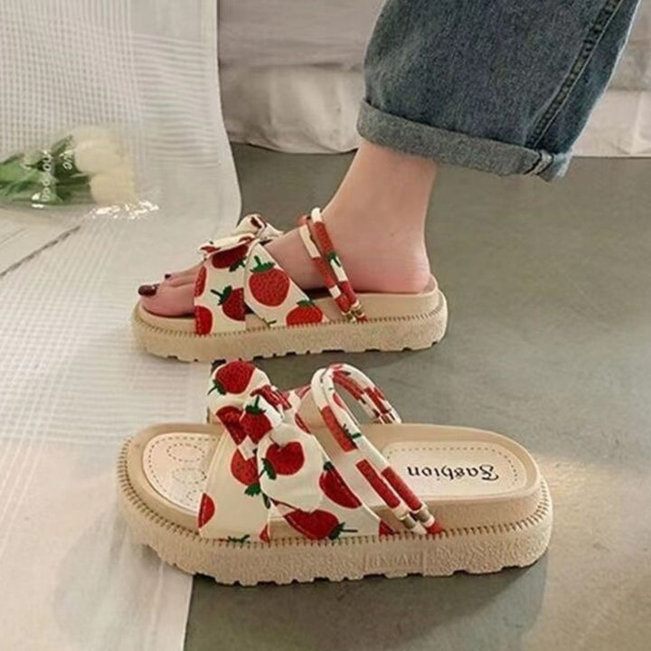 Sandales à nœud fantaisie | Confort et style décontracté