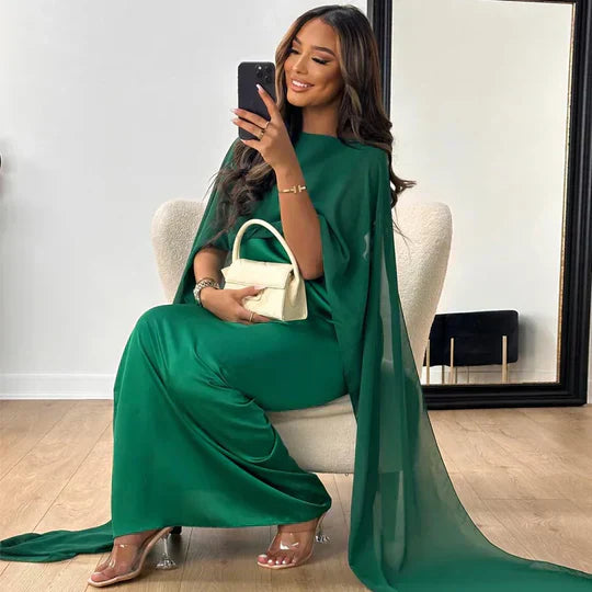 Robe longue fluide | Élégance intemporelle pour occasions spéciales