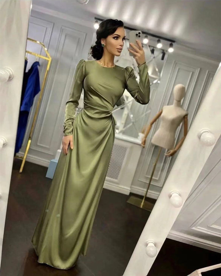 Robe longue femme | Élégance moderne pour soirée