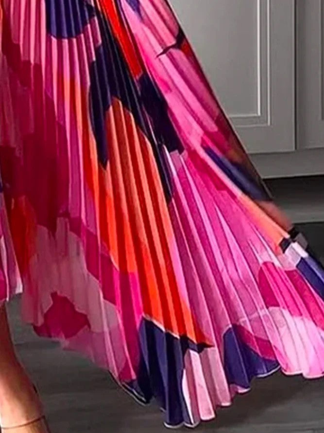 Robe plissée dos nu | Élégance estivale