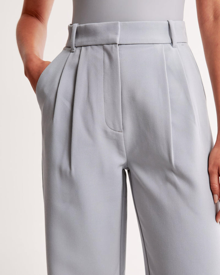 Pantalon taille haute plissé | Élégance quotidienne