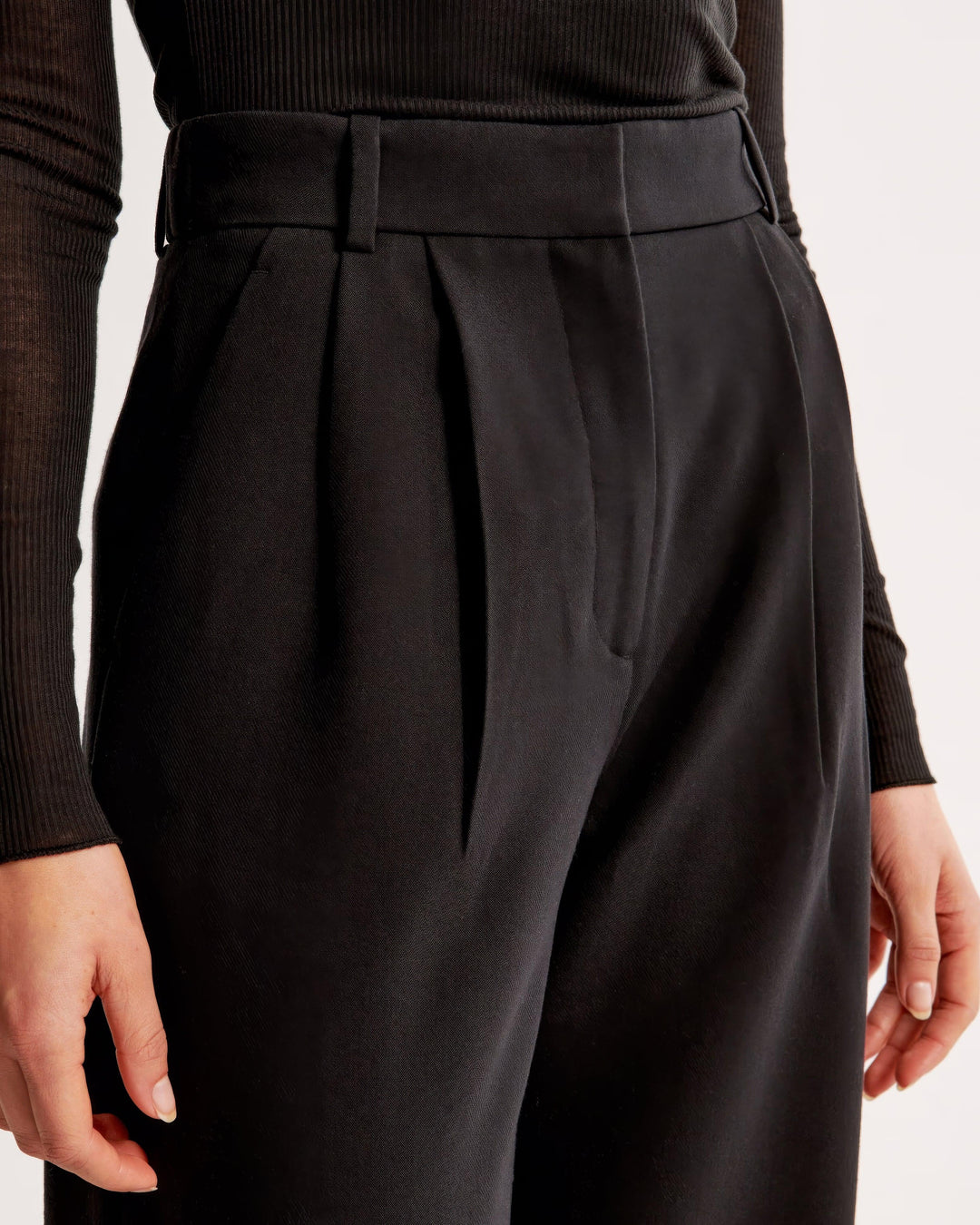 Pantalon taille haute plissé | Élégance quotidienne