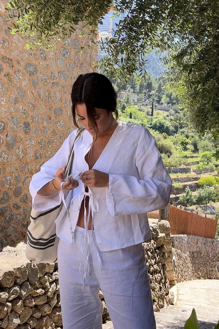Blouse légère à manches longues | Élégance décontractée