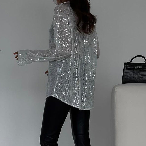 Chemisier à sequins | Parfait pour les soirées festives