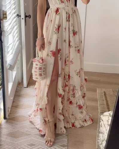 Robe Longue Fleurie | Élégance Estivale