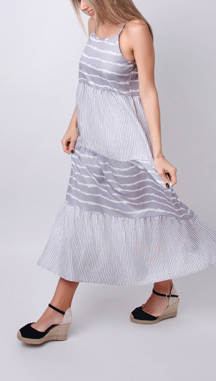 Robe longue évasée | Fraîcheur estivale