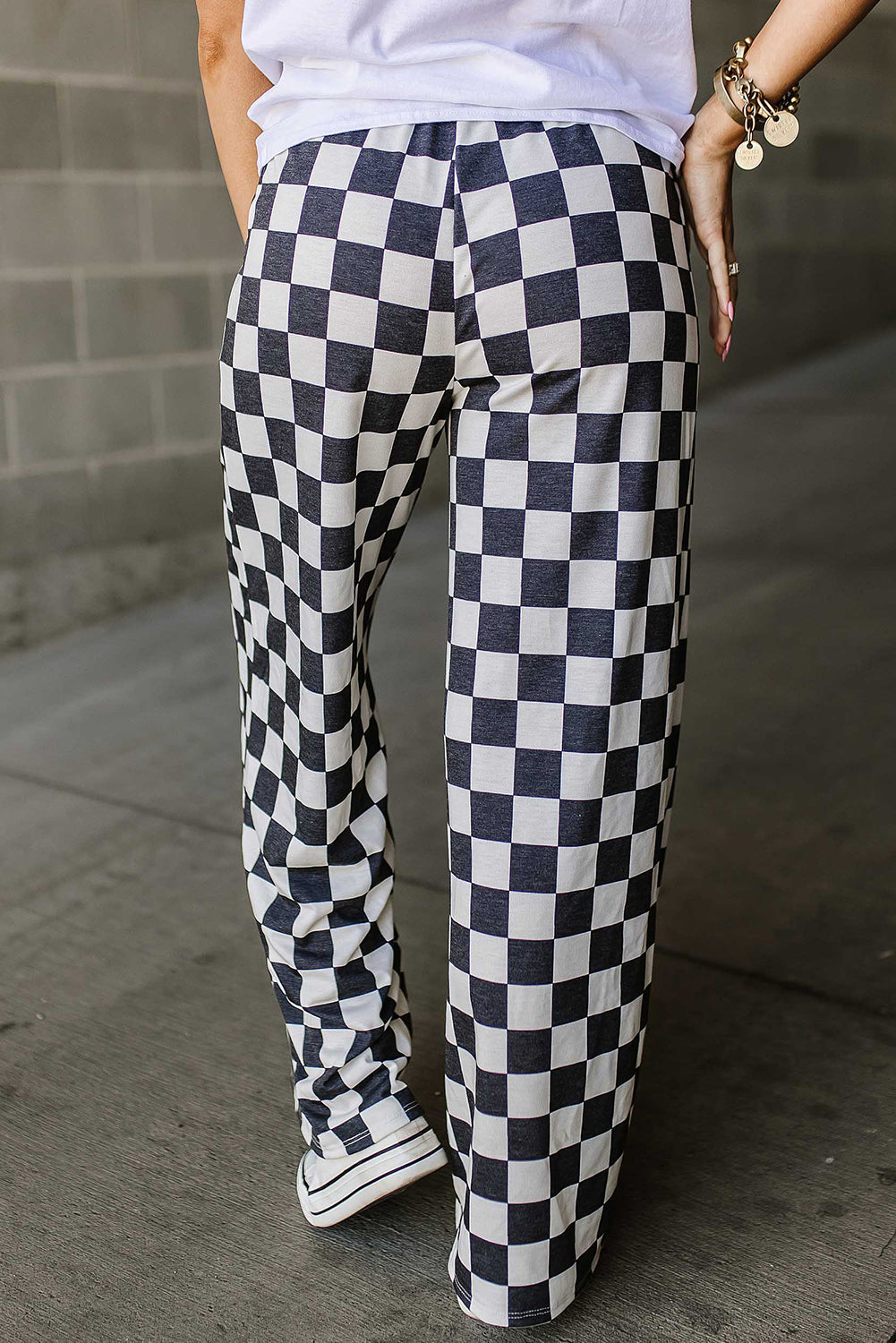 Pantalon large à carreaux | Style original et décontracté