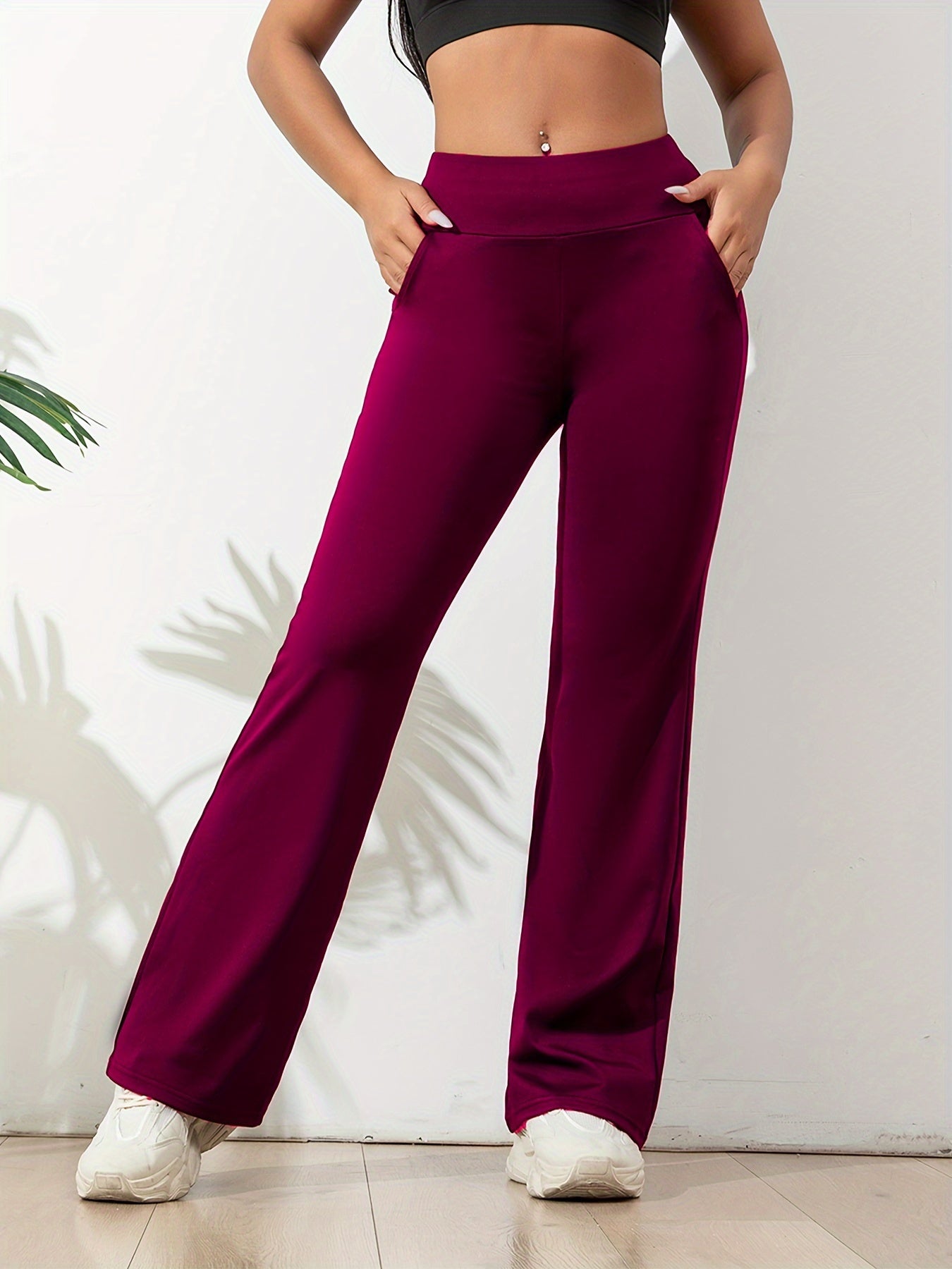 Pantalon yoga élastique | Confort optimal pour le sport et la détente