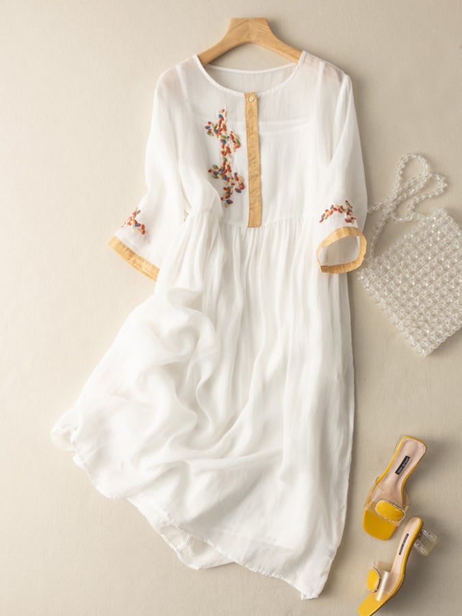 Robe midi ample | Élégance décontractée
