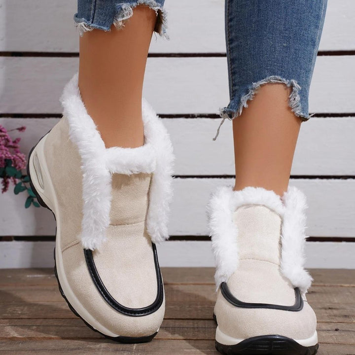 Bottines chaudes femme | Confort hivernal en fausse fourrure