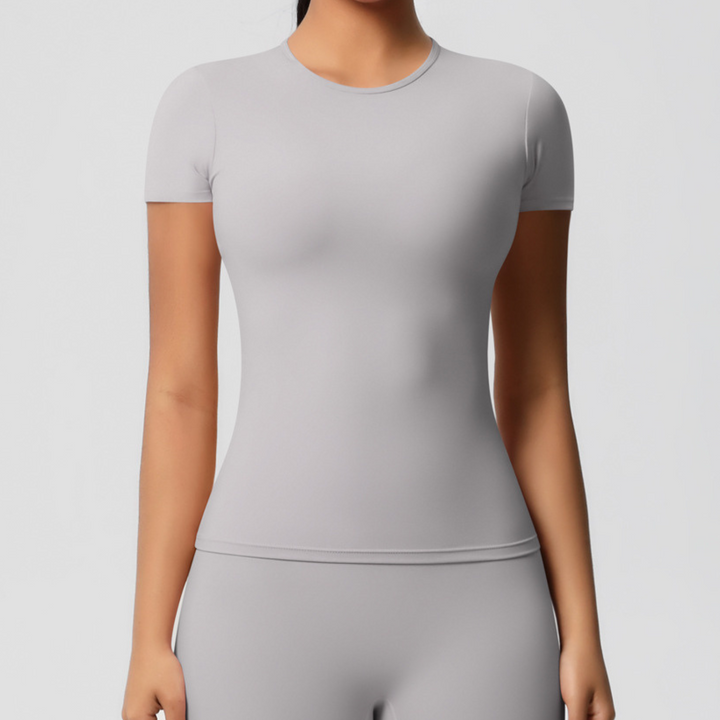 T-shirt de sport manches courtes | Confort respirant et coupe seconde peau pour vos entraînements intenses