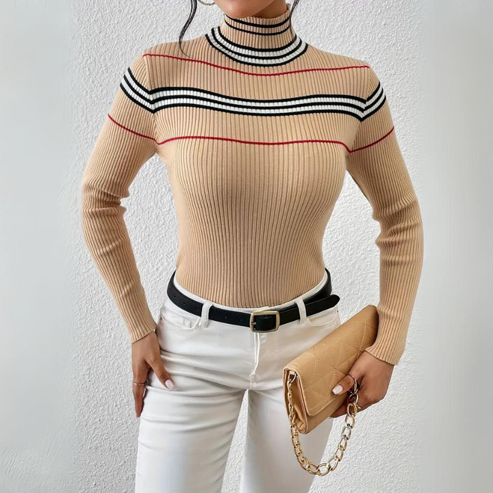 Haut côtelé à rayures | Parfait pour un look structuré