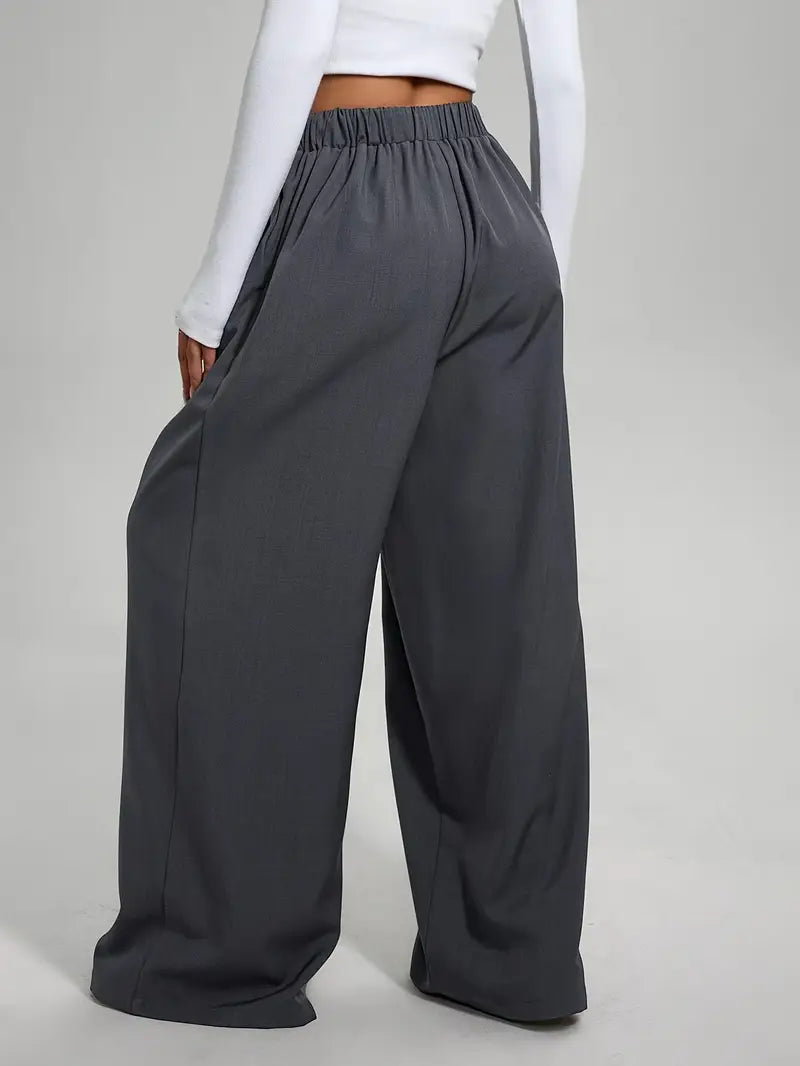 Pantalon ample taille haute | Confort et fluidité au quotidien