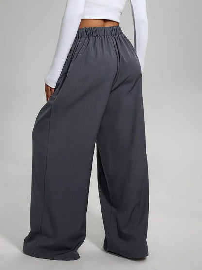 Pantalon ample taille haute | Confort et fluidité au quotidien