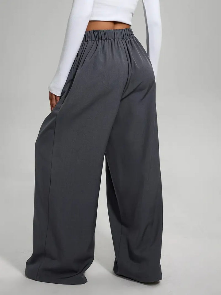 Pantalon ample taille haute | Confort et fluidité au quotidien