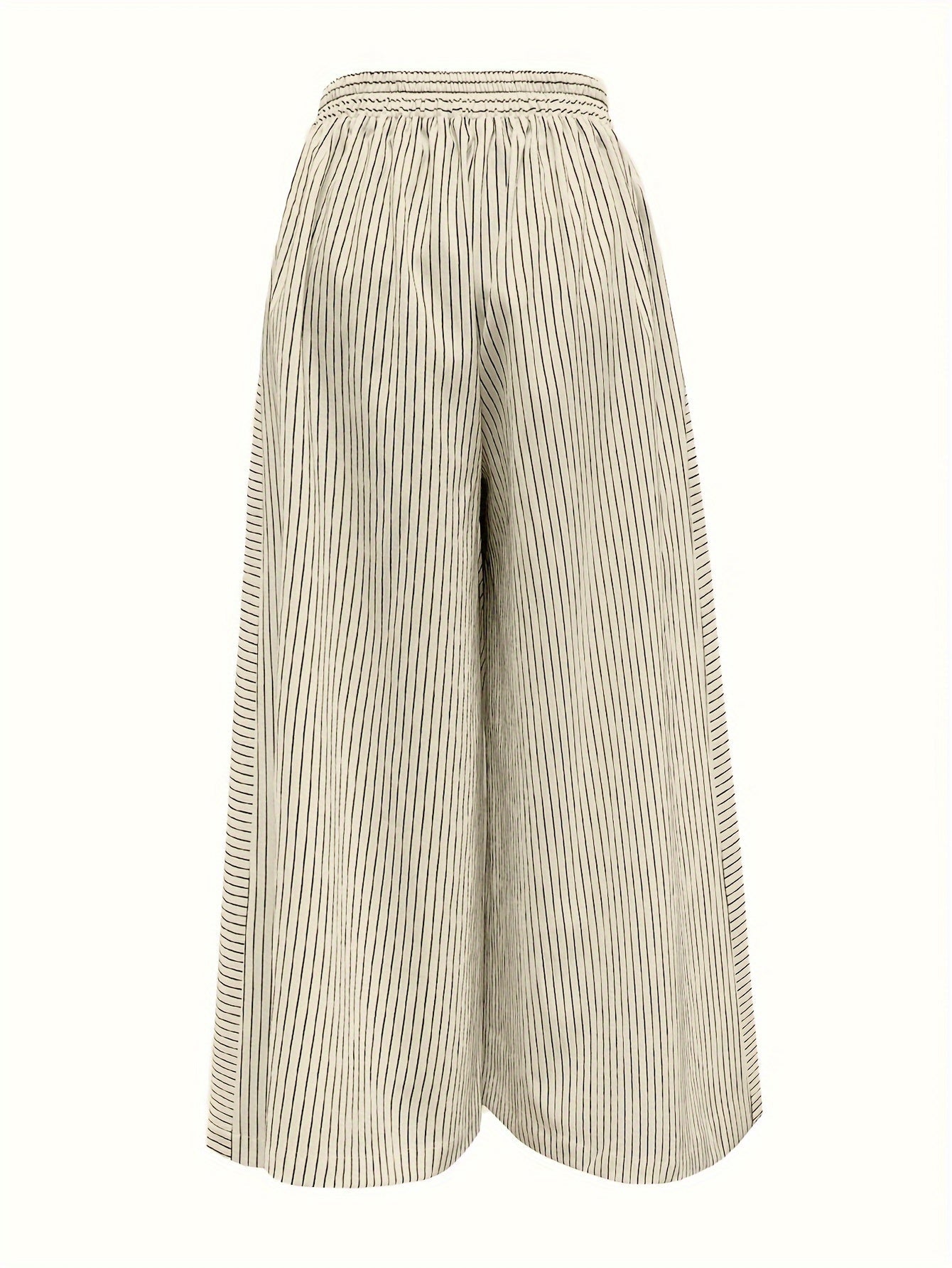 Pantalon ample rayé | Élégance estivale