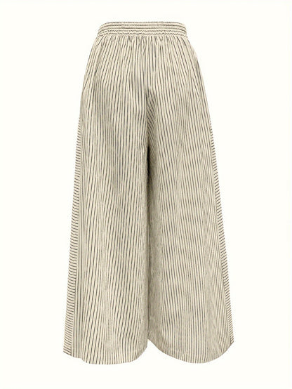 Pantalon ample rayé | Élégance estivale