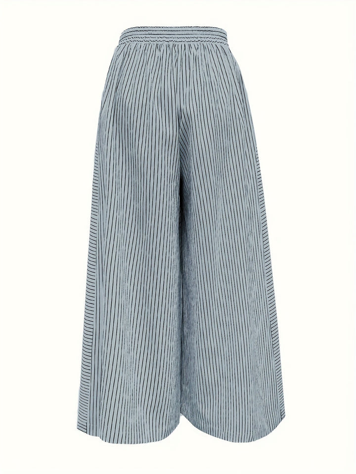 Pantalon ample rayé | Élégance estivale