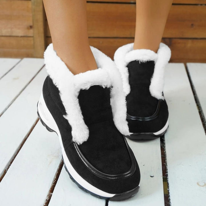 Bottines chaudes femme | Confort hivernal en fausse fourrure