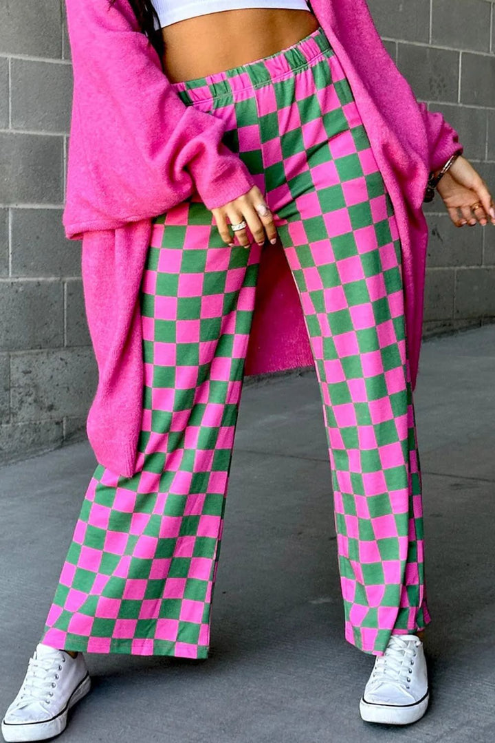 Pantalon large à carreaux | Style original et décontracté