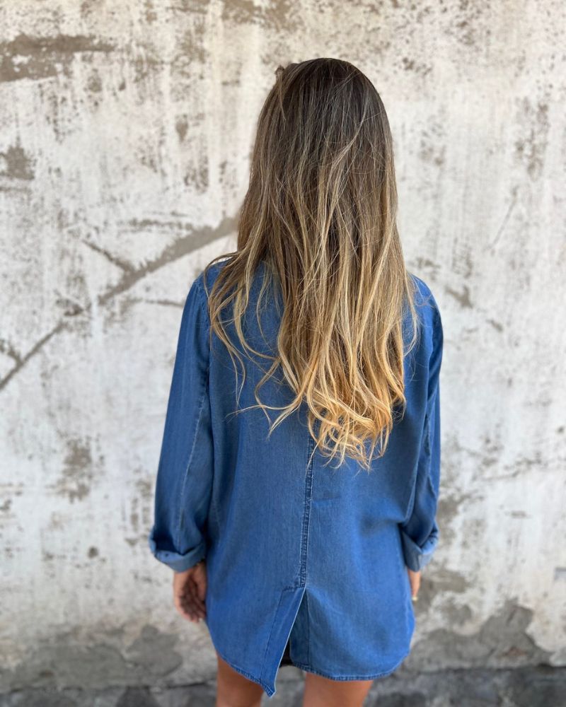 Veste denim décontractée | Style urbain facile à assortir