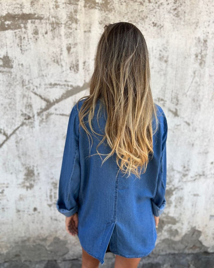 Veste denim décontractée | Style urbain facile à assortir