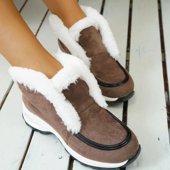 Bottines chaudes femme | Confort hivernal en fausse fourrure