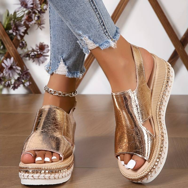Sandales compensées | Confort chic pour l'été