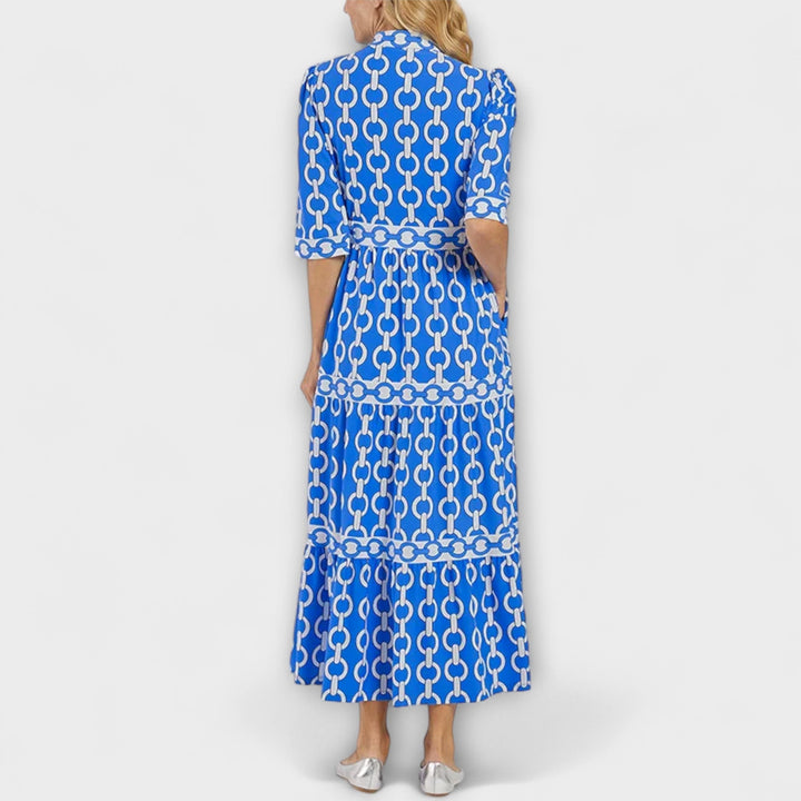 Robe midi | Motif chaînes tendance